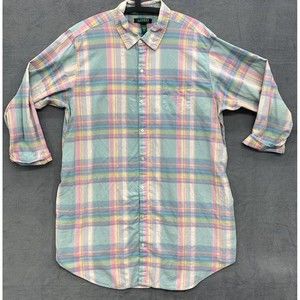 Lauren Ralph Lauren Pastel Plaid Button-Up Tunic